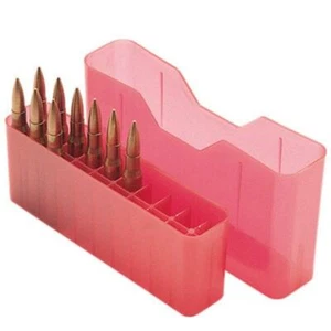 MTM Case-Gard Rifle Deslizante Municiones Municiones Caja de Almacenamiento de Municiones 20 Rondas J-20-L-29 Rojo - Imagen 1 de 1