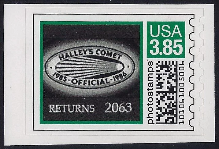 2CVP Var Very Scarce $3.85 Green "Halley's Comet" Space Photostamps Mint NH - Image 1 of 1