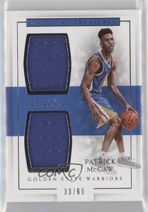 2016-17 Panini National Treasures Dual Materials /60 Patrick McCaw #16 Rookie RC