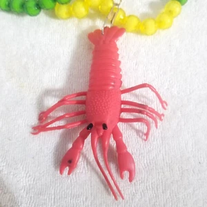 Mardi Gras Carnival Bead 23" Crawfish Necklace New Orleans Parade Throw - Picture 1 of 6