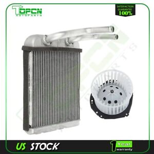 Blower Motor and Heater Core Front Fit For 1998-2004 Chevrolet S10 GMC Sonoma