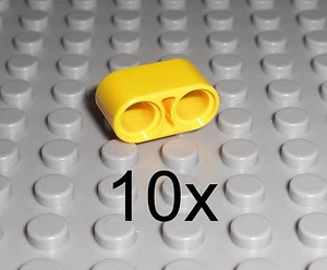 LEGO Technic - 10x Lochbalken Lochstange Liftarm 1x2 gelb yellow beam 43857 - Imagen 1 de 1