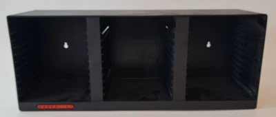 Vintage LASERLINE CD Storage Rack Organizer Desktop or Wall Mount Black 36 CDs - Image 1 of 4