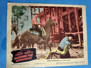 GUNNING FOR VENGEANCE STARRETT SIMLEY  MOVIE LOBBY CARD   11 X 14" ORIGINAL - Picture 1 of 3