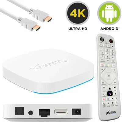 Xsarius Avant 3+ Ultra 4K Android 11 32GB IP-Receiver BT-Fernbedienung Weiß - Bild 1 von 4