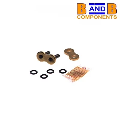 DID 525 ZVMX X-RING GOLD CHAIN RIVET TYPE LINK HOLLOW CONNECTING LINK A1988 - Image 1 of 4