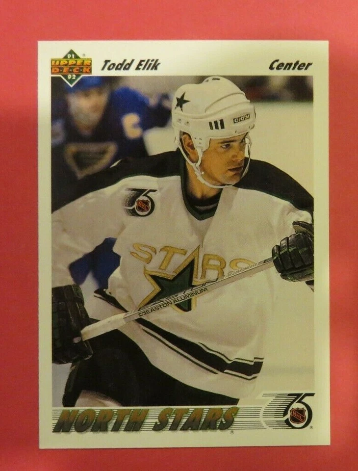 1991-92 Upper Deck, Minnesota North Stars - TODD ELIK - Image 1 of 1