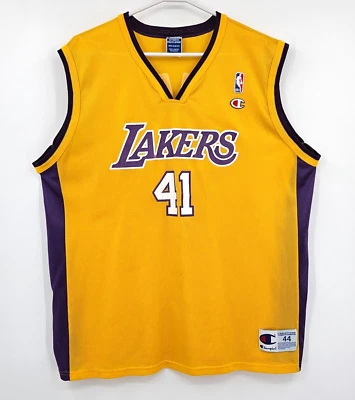 Vintage 90s Los Angeles Lakers Glen Rice Champion Basketball Jersey 44 Large - Image 1 of 4