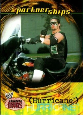 2002 Fleer WWE Absolute Divas Wrestling Card Partnership #63 The Hurricane - Image 1 of 2