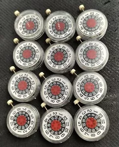 LOT 12 JUMP HOUR CAL.1253-21 MANUAL WINDING NOS WATCH MOVEMENTS FWD113WSI11 - Picture 1 of 5