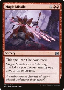 MTG Magic AFR D&D Forgotten Realms - 1x EN NM 154 U Magic Missile - Picture 1 of 1