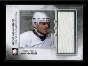 MIKE GARTNER 2011/12 IN THE GAME HEROES AND PROSPECTS USED WORN JERSEY AK3597