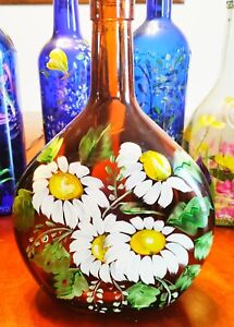 Hand Painted Wine Bottles From Nome Alaska