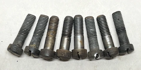 1 Antique Singer Treadle Sewing Machine Frame Bolts Screws Slot Flat Head Cover