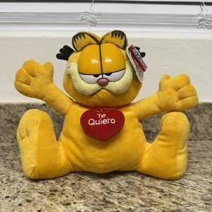 Vintage Garfield “Te Quiero” 11” Spanish Valentine’s Day Plush Toy Brand New NWT - Picture 1 of 7
