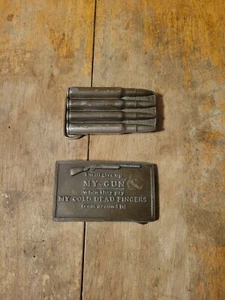 Paar Waffen/Munition Gürtelschnallen (siehe Beschreibung!!!!) - Bild 1 von 24