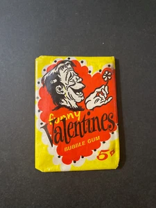 Funny Valentine ,rare vintage 1960 topps unopened wax pack - Picture 1 of 2