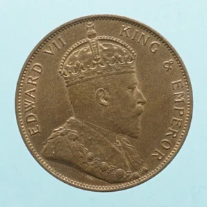 JERSEY EDWARD VII 1/12 SHILLING 1909 MONETA RAME EDOARDO VII COIN CURRENCY - Imagen 1 de 2