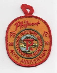 Philmont 1978 (Philturn) 40 aniversario con parche de gancho de botón, como nuevo - Imagen 1 de 1