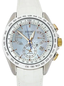 SEIKO ASTRON Astron Dual Time Blue Shell Dial Solar Watch SBXB063 8X53 0AJ0 - Picture 1 of 18