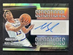Panini Prizm PZ 2024-25 negro Austin Reaves plateado automático LA Lakers - Imagen 1 de 2