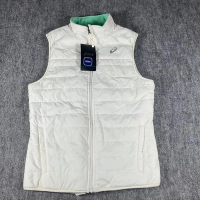 Chaleco para mujer ASICS verde y blanco Foto 1 de 4