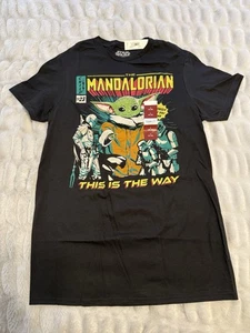 Star Wars The Mandalorian Size S Black T-Shirt This Is The Way  - Picture 1 of 4