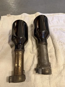 2019-2025 Dodge Ram 1500 Mopar black chrome exhaust Tips tail pipe OEM - Picture 1 of 4