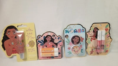 Disney Princess Moana Lip Gloss And Lip Balm Bundle NEW - Image 1 of 4