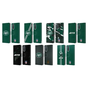 OFFICIAL NFL NEW YORK JETS LOGO LEATHER BOOK WALLET CASE COVER FOR REALME PHONES - Picture 1 of 13