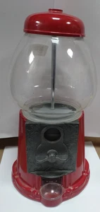 Vintage Gumball machine, classic design with red metal base #1061 - Bild 1 von 4