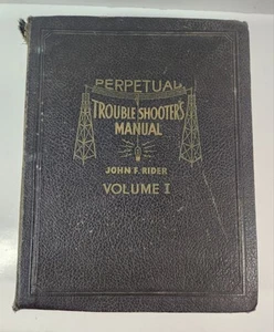 John F Rider - Manual Perpetual RADIO Trouble Shooters - Volumen I - Imagen 1 de 20