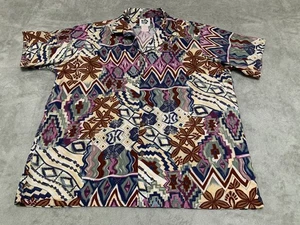 Vintage Hilo Hattie Shirt 3XL Magnum PI 80s Hawaiian Abstract TOM SELLECK USA - Picture 1 of 8