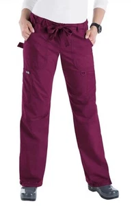 NWT Koi Scrub Bottoms Lindsey 701 Merlot Various Sizes Regular & Tall Comfort - Picture 1 of 14