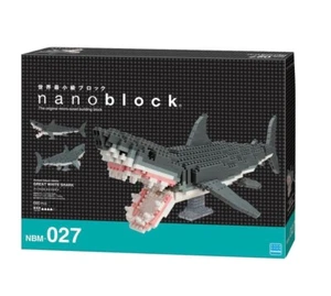 Nanoblock GREAT WHITE SHARK, Challenger Series,NBM-027, 680 Pieces, Level 4, NEW - Picture 1 of 6