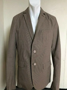 SMART!! Small Chequered Brown Mix Lined Blazer - By French Connection - Size 40 - Picture 1 of 4