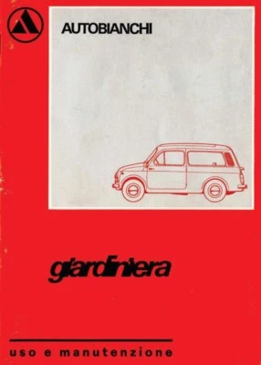 CD LIBRETTO USO e MANUTENZIONE AUTOBIANCHI 500 GIARDINIERA-FIAT Tipo120 1974* - Immagine 1 di 2