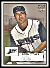 2007 B Brian Stokes #81 RC Tampa Bay Devil Rays