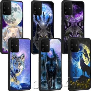 Wolf Moon God Night Phone Case for Samsung S20/S21/S22/S23 Ultra Note 20U Cover - Picture 1 of 24