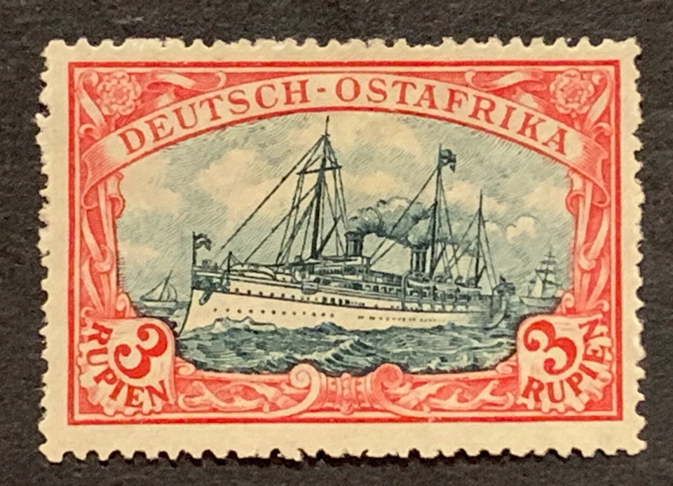 Travelstamps:Germany German East Africa Stamps 3 Rupien Kaiser’s Yacht mint OG H - Image 1 of 4
