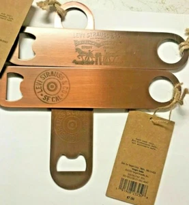 12 Levi's  Stainless Steel Bottle Opener Copper Finish  Llavero Great Christmas - Picture 1 of 7