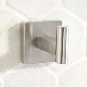 Signature Hardware 448351 Hibiscus Single Robe Hook, Brushed Nickel - Picture 1 of 1