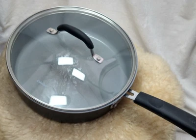 CUISINART CERAMICA XT SAUTE PAN 3 QUART 10" NON-STICK WITH GLASS LID BLACK - Image 1 of 4