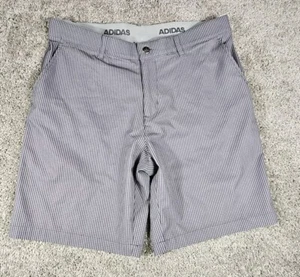 ADIDAS Golf Shorts Men's Size 34 Checked Flat Front Prime-green - Picture 1 of 5