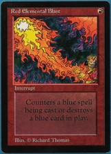 Red Elemental Blast Beta NM Red Common MAGIC MTG CARD (ID# 247072) ABUGames