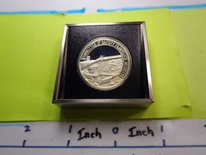 FLINTLOCK MUSKET SHOT HEARD AROUND THE WORLD NRA 999 SILVER COIN VERY RARE #D - Picture 1 of 3