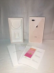 Apple iPhone 8 + Box Gold 64GB Empty Box ONLY with Insert Papers + Stickers - Picture 1 of 9