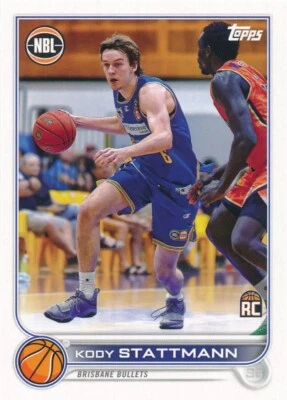 #20 KODY STATTMANN 2022-23 Topps NBL National Basketball League RC BULLETS - Image 1 of 2
