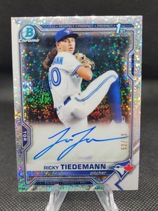 2022 Bowman Chrome Ricky Tiedemann Speckle Autograph /71