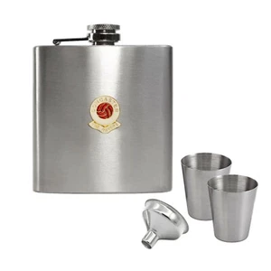 Doncaster Rovers football club hip flask gift set - Picture 1 of 1